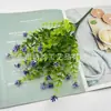Decorações Populares de Flores Artificiais Transfronteiriças, Itens de Decoração para Casa com Eucalipto e Camélia, Adereços de Plástico para Cenas de Casamento, Atacado