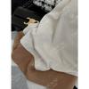 26 Camisa de Algodón Texturizado de Toque Frío, Estilo Nuevo de Principios de Primavera, con Etiqueta Metálica y Bordes en Contraste, Corte Holgado, Camisa de Manga Corta Falsa de Dos Piezas