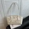 Bolsa de Grande Capacidade para Mulheres Verão 2025 Novo Design de Nicho Bolsa de Ombro Lantejoulas Axila Estilo Coreano Bolsa Tote para Trabalho