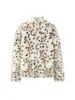 Para Artículo Exclusivo de Venta Caliente Transfronteriza Moda Nueva Primavera 2026 Suéter Elegante de Moda Integrado con Piel Estampado de Leopardo