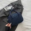 Bolsa Feminina 2025 Nova Textura Fosca Moda Ombro Mensageiro Bolsa Feminina Casual Portátil Boston Bolsa Bowling