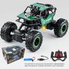 Carro de Controle Remoto 2.4g de Liga Leve Off-Road Escalada Carregável Pneu de Borracha Caixa de Presente com Luz Transfronteiriça Carro de Brinquedo para Crianças