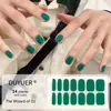 Adesivos para Manicure em Gel Sem Luz de 14 Dedos Popular na Temu Transfronteiriça Adesivos de Unha à Prova d'Água de Longa Duração