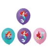 En stock Vajilla de la Sirenita Ariel Suministros para Fiesta Infantil Cumpleaños Vaso de Papel Plato de Papel Servilleta de Papel Mantel Suministros Decorativos