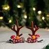 Diademas y Pasadores Decorativos Navideños Transfronterizos Temática de Muñeco de Nieve Navideño con Astas Diademas con Astas Disfraces Festivos Infantiles Diademas con Astas