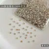 Pedras de Strass Quadradas de Zircônia para Nail Art Brilhantes com Base Plana Corte Fancy Strass Quadrados Material de Decoração de Unhas para Dedos Acessórios