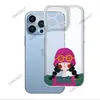 Funda para Teléfono Estilo Norteamericano de Doble Cola de Caballo para Chica Cool para iPhone 17, Funda Suave de TPU Transparente para Apple 18 Pro