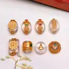 Cristal Blanco Natural Plata S925 Fantasma de Montaña Separadores Cuentas Accesorios Popular en Xiaohongshu Pulsera DIY Tejer Cordón
