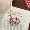 Excelente Pinza para el Cabello de Lunares Rojos a Cuadros de Año Nuevo, Linda Pinza BB de Lazo de Gato, Goma para el Cabello No Dañina para Niños