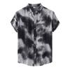 Cárdigan de manga corta de verano para hombre, directo de fábrica de comercio exterior, camisa de leopardo con estampado digital 3D, camisa hawaiana para hombre