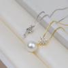 Accesorios DIY Pendientes de Plata S925 con Forma de Flor Hexagonal Conjunto de Colgante para Collar de Mujer Copo de Nieve 7-13 Soporte Vacío para Perlas 1315