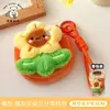 Pingente de Boneca Maçã Fofa Porta-Moedas Bolsa para Armazenamento de Fone de Ouvido e Cabo de Dados de Menina Brinquedo de Pelúcia Criativo Pequeno Pingente