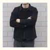 Jaqueta Jeans Simples Nova para Casal Primavera e Outono Masculina e Feminina Solta Estilo Coreano Fashionável Bonita Versátil Cor Sólida Jaqueta de Trabalho