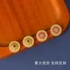 Accesorios Antiguos de Oro, Cuentas Espaciadoras Flor Tesoro, Cuentas Espaciadoras Caladas Filigrana Azul Quemado, Accesorios para Pulseras y Collares Estilo Chino Nuevo al por Mayor