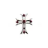 Piercing de Labio Cruzado Vintage de Aleación de Titanio Más Vendido Transfronterizo con Incrustación de Diamante y Rosca Interna Joyería para Piercing de Lengua Accesorio para la Cabeza