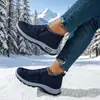 Zapatos de Algodón para Mujer Estilo Nuevo para Deportes al Aire Libre de Invierno, Talla Grande Botas de Algodón para Mujer, Botas de Nieve, Forro de Felpa, Engrosadas, Cálidas, Envío Transfronterizo