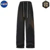 Nasa Primavera e Outono Conjunto Esportivo Casual Jaqueta Masculina Jaqueta Casual Retrô Conjunto de Duas Peças Moderno para Homens Bonitos