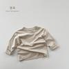 Camiseta Infantil de Cinco Colores~Primavera y Otoño 2026 Versátil para Niñas Algodón Puro Superior Estilo Coreano para Bebé Estilo Mori Camiseta Básica Moderna en Stock