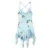 Moda Europeia e Americana Transfronteiriça 2026 Nova Moda Elegante Atacado de Roupas Femininas Vestido Tricô Assimétrico com Gola Halter