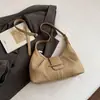 Bolso plisado texturizado estilo coreano para mujer 2026 Nueva moda de verano Bolso de mano para el antebrazo Bolso de hombro cruzado casual
