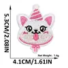 Patche Bordado Popular de Filhote de Desenho Animado, Decoração Fofa de Animal de Estimação com Adesivo Termofusível para Bolsas e Chapéus