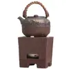 Estufa de Barro Estufa de Carbón Cuadrado Zen Estufa de Carbón Cerámica Estufa de Alcohol Tetera para Hervir Agua Kung Fu Té Juego de Tetera Estufa de Carbón Cerámica