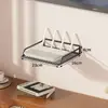 Estante de Colocación para Router Sin Taladro Estante de Almacenamiento WiFi para el Hogar Fijador de Regleta de Enchufe Montado en Pared Set de Pared para Decodificador