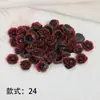 Flor Artificial Rosa Colorida de Doce Acessórios de Resina Materiais Manuais DIY Flor de Camélia Perfurada Acessórios com Contas
