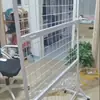 Rack de Grade Dobrável Simples Rack de Armazenamento para Barraca de Rua Portátil de Chão Rack de Exibição para Barraca Exposição ao Ar Livre Rack para Joias