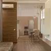 Cortina de cuentas de calabaza de madera de durazno completa resuelve cortina divisoria de puerta a puerta cortina sala de estar dormitorio baño cortinas terminadas sin taladro