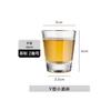 Vaso de chupito de vidrio personalizado en forma de V 50 ml Vaso para Soju Vaso para vino blanco