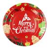 Plato de papel navideño decoración de pañuelos de papel vaso de papel plato de papel suministros para decoración de fiestas y días festivos