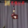 Colgante de Cadena para Teléfono de Caballo de Carrusel Tallado en Sándalo Pulsera Creativa Yiming Xianyuan Sándalo Morado Llavero de Caballo Dorado