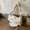 Bolso de Hombro Único con Diseño Floral de Moda 2026 para Mujer, Estilo Coreano, Estilo Mori, Estilo Ins, Bolso Cruzado de Gran Capacidad para Axila