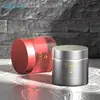Nuevo Producto Cosmético 120g Tarro Redondo Recto para Crema, Botella Recargable, Envase para Crema Facial, Botella de Boca Ancha, Gran Capacidad, Botella de Vidrio Personalizable
