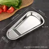 Bandeja de servir em aço inoxidável dourado, suporte de clipes para alimentos de buffet, clipe de pão, prato em leque, porta-colher, porta-talheres, bandeja de pratos