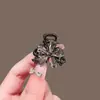 2026 Nuevo Pinza Pequeña para Moño de Pelo Pinza para Cabello Fino Medio Recogido Pinza Tiburón Flor de Cristal Accesorios para el Cabello para Mujeres
