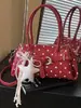 Bolso de Mano de Lunares de Nicho de Moda Transfronterizo, Bolso Cruzado para el Trabajo, Bolso de Alta Calidad con Textura, Bolso de Hombro Único para Mujer