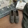 Zapatos Planos de un Solo Paso Estilo Retro Nudo de Mariposa para Mujer 2026 Invierno Nuevos Zapatos de Algodón Cálidos con Felpa Mocasines