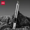 Cuchillo Utilitario Deli 2053H con Hoja de Acero de Tungsteno Negra, Tecnología Avanzada, Pequeño Cortador de Papel, Abrepaquetes, Cuchillo para Papel Tapiz, Duradero