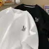 Camiseta de Manga Corta tipo Waffle para Hombre Verano Tendencia Marca Versátil Holgada Casual Estampada de Media Manga Transpirable y Cómoda