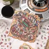 Serie Era Futura Ciencia Ficción Dibujos Animados 3D Escena Pegatinas Pegatinas y Calcomanías de Escena Miniatura Transfronterizas
