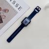 Correa de Silicona con Costura de Borde Macaron Adecuada para Apple Watch Series 7, 8, 9, 10 y S11