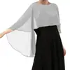 Chal de Gasa 100D Transfronterizo Europeo y Americano Amazon Chal Ligero para Mujer Simple Hueco Agujero Redondo Chal Ajuste Holgado