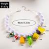 Collar de Aguacate con Perlas Blancas Estilo Bohemio Transfronterizo Europeo y Americano Estilo Playa Vacaciones Lindo Collar de Verdura para Mujeres