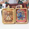 Pingente de Thangka dos Cinco Anciãos de Cinábrio Buda do Nascimento Atacado Um Lado Cinco Anciãos Um Lado Pingente de Thangka do Buda do Nascimento de Cinábrio