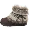 Botas de Neve Quentes à Prova de Vento Espessadas com Veludo, Versátil para Todas as Ocasiões, Moda de Inverno 2026 para Mulheres, Botas Curtas com Solado Grosso