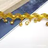 Colgante de Moneda Romana Estilo Exótico Borde de Encaje Traje de Baile Falda de Cintura Accesorios Hechos a Mano DIY Fleco Cinta