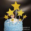 202 Productos de Papel Adornos para Pasteles Decoraciones para Fiestas de Cumpleaños Diseños de Corazón y Estrella Venta Directa de Fábrica Suministros para Hornear