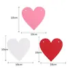 Banderines de Corazón de Fieltro para el Día de San Valentín, Banderines de Cadena para el Día de San Valentín Chino, Suministros Festivos, Banderines Decorativos para el Día de Iloveyou
